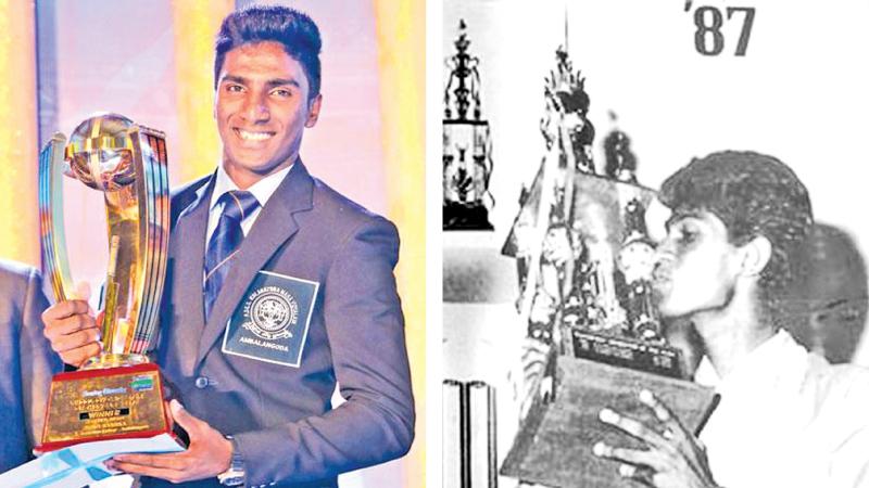 Nipun Ransika’s golden moment five years ago   |   Weerakkody with the glittering trophy in 1987