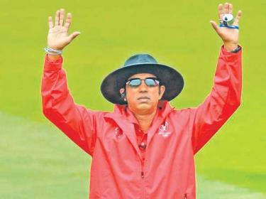 Observer Schoolboy Cricketer of the Year 1989 Kumara Dharmasena, now going great guns as an ICC Elite Panel umpire
