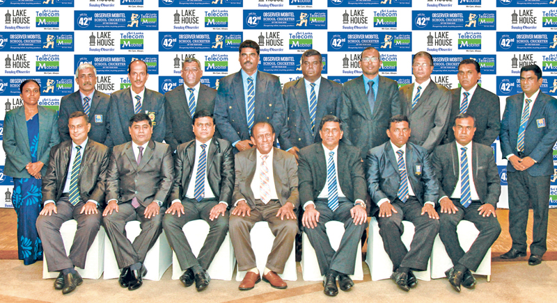 The selection panel that picked the winners of the Sunday Observer-Mobitel School Cricketer of the Year contest.