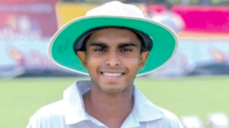 Anuda Jayaweera of Ananda College - the 42nd Observer-Mobitel Most Popular Schoolboy Cricketer of the Year