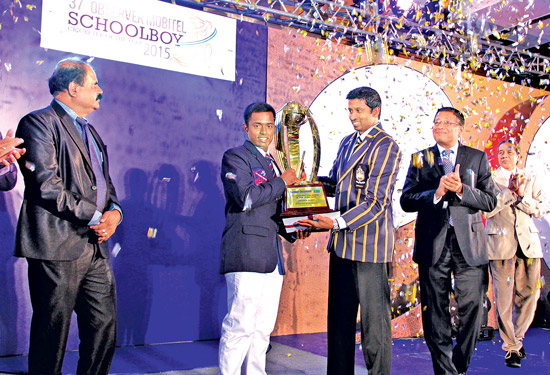 Charith Asalanka of Richmond College, Galle who won the prestigious Schoolboy Cricketer Of The Year