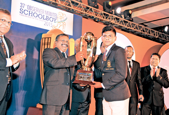Platinum Best fielder; Kavinda Ratnayake of Dharmaraja College, Kandy