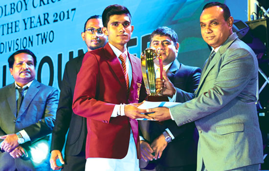 Division 2 Best All-Rounder. Damith Sampath of Siri Piyaratana, Padukka