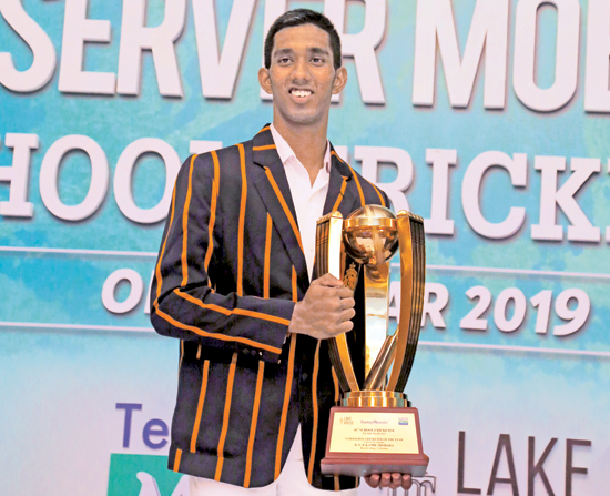 Observer Mobitel Schoolboy Cricketer of the Year 2019 Kamil Mishara of Royal College, Colombo. (Pictures by Rukmal Gamage and Chinthaka Kumarasinghe)