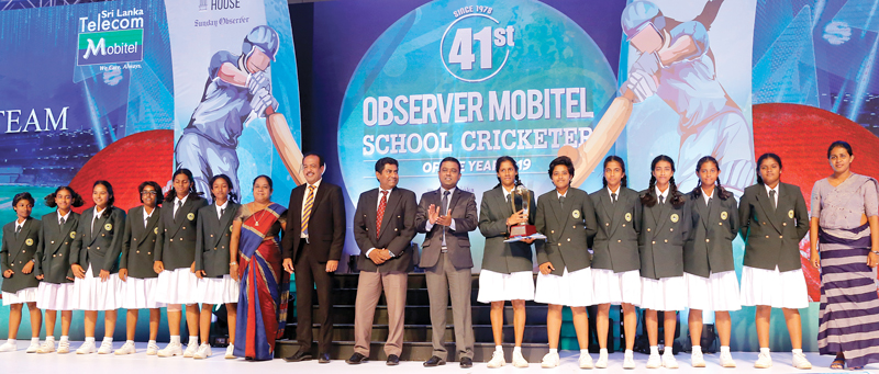 Best School Girls team of the year 2019 Runner-up - Rathnawali Balika Vidyalaya, Gampaha