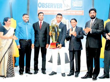 FLASHBACK: Sadeera Samarawickrema of St. Joseph’s College, Colombo was awarded the Observer Schoolboy Cricketer of the Year award at the Cinnamon Grand Hotel on October 15, 2014. Pic: Sulochana Gamage