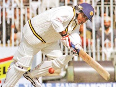 Arjuna Ranatunga in action during his day
